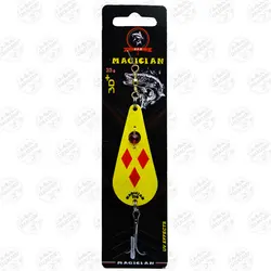 طعمه قاشقک ماهیگیری زرد مجیکن ۲۳ گرمی یووی سه بعدی G10