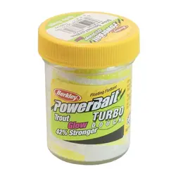 خمیر برکلی پاور بیت قزل آلا Berkley PowerBait Glow-in-the-Dark Trout Bait Sunshine Yellow