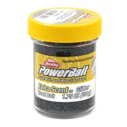 خمیر برکلی پاور بیت قزل آلا Berkley PowerBait Glitter Trout Bait Black Glitter