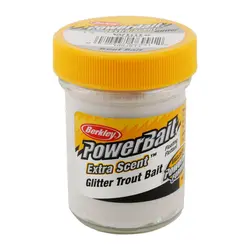 خمیر برکلی پاور بیت قزل آلا Berkley PowerBait Glitter Trout Bait White