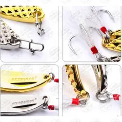 قاشقک ماهیگیری نقره ای پردار