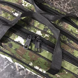 کیف لنسر ماهیگیری سه زیپ  ۱۴۰ سانتی طرح استتار سبز