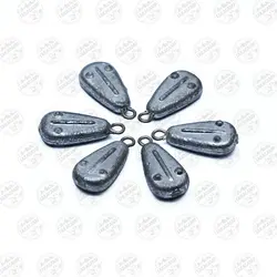 سرب ماهیگیری گلابی تخت ۱۰ گرمی