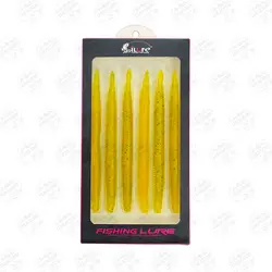 طعمه کرم مصنوعی اکلیل دار زرد ۱۵ سانتی (۶ تایی ) ILURE