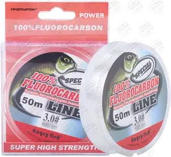 نخ ماهیگیری فلوروکربن لیدر ۵۰ متر Angry Fish سایز ۰.۲۶۱