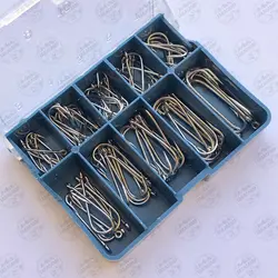 مجموعه قلاب ماهیگیری به همراه جعبه قلاب  ۸۵ عدد