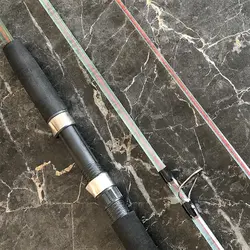 چوب سه تکه تو پر سیم بکسل دار با اتصال پیچی کروکودیل طول ۲۷۰ سانتی متر