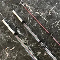 چوب سه تکه تو پر سیم بکسل دار با اتصال پیچی کروکودیل طول ۳۰۰ سانتی متر