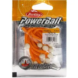 طعمه مصنوعی برکلی دم موشی نارنجی - سفید  بسته ۱۳ عددی