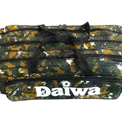 کیف لنسر ماهیگیری سه زیپ دایوا طرح استتار سبز جنگلی