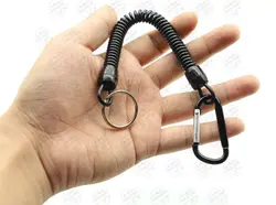 رابط فنری و کارابین جهت اتصال ابزار و لوازم ماهیگیری