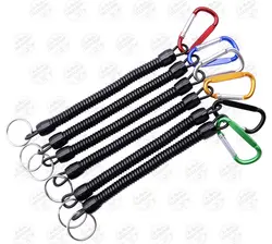 رابط فنری و کارابین جهت اتصال ابزار و لوازم ماهیگیری