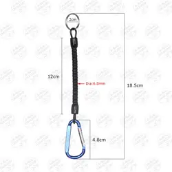 رابط فنری و کارابین جهت اتصال ابزار و لوازم ماهیگیری