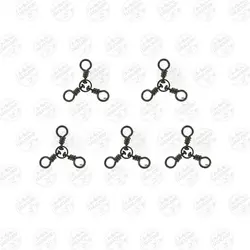 هرزگرد ۳ راهی ماهیگیری سایز ۱۰ بسته ۵ عددی