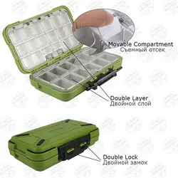 جعبه لوازم ماهیگیری Fishing Tackle Box رنگ سبز