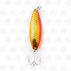 قاشقک ماهیگیری ۱۵ گرم ۶.۵ سانتی متر طلایی نارنجی
