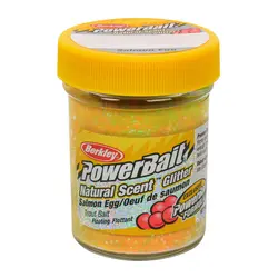 خمیر برکلی پاور بیت قزل آلا Berkley Natural Glitter Trout Bait Rainbow Salmon Egg