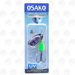 لانسه ماهیگیری اوساکو نقره ای صورتی آبی سایز ۳