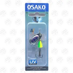 لانسه ماهیگیری اوساکو نقره ای صورتی آبی سایز ۲