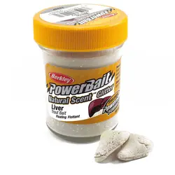 خمیر برکلی پاور بیت قزل آلا جگر Berkley Powerbait Dough Natural Scent Liver White