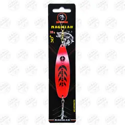 طعمه قاشقک ماهیگیری قرمز مجیکن ۲۸ گرمی یووی سه بعدی G3