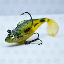 طعمه ماهیگیری ماهی ژله ای کایدا AG013-03BB بسته ۳ عددی