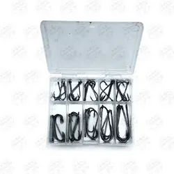 مجموعه قلاب ماهیگیری به همراه جعبه قلاب ۵۰ عددی