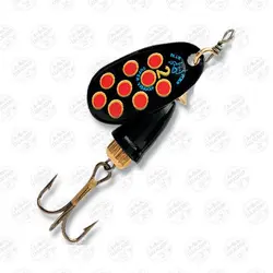 لانسه بلوفاکس پلاک مشکی خال قرمز سایز ۲