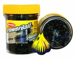 خمیر برکلی پاور بیت قزل آلا Berkley PowerBait Natural Scent Garlic Black Trout Dough
