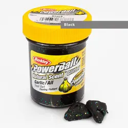خمیر برکلی پاور بیت قزل آلا Berkley PowerBait Natural Scent Garlic Black Trout Dough