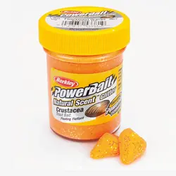 خمیر برکلی پاور بیت قزل آلا Berkley PowerBait Natural Scent Crustacea Fluo Orange Trout Dough