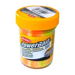 خمیر برکلی پاور بیت قزل آلا Berkley PowerBait Double Glitter Trout Bait Chartreuse/White/Orange