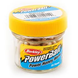 خمیر برکلی توپی پاوربیت قزل آلا Berkley PowerBait Power Honey Worm Natural With Scales