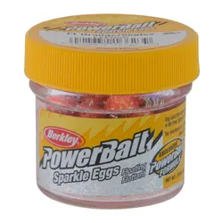 خمیر برکلی توپی پاور اگز قزل آلا Berkley Sparkle Power Eggs Floating Magnum Fluorescent Orange With Scales