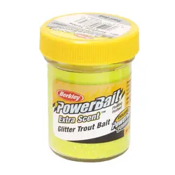 خمیر برکلی پاور بیت قزل آلا Berkley PowerBait Glitter Trout Bait Sunshine Yellow