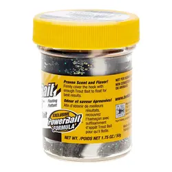 خمیر برکلی پاور بیت قزل آلا Berkley PowerBait Glitter Trout Bait Black/White Twist
