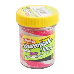 خمیر برکلی پاور بیت قزل آلا Berkley PowerBait Glow-in-the-Dark Trout Bait Glow Red/White