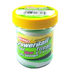 خمیر برکلی پاور بیت قزل آلا Berkley PowerBait Glow-in-the-Dark Trout Bait Glow Green/White