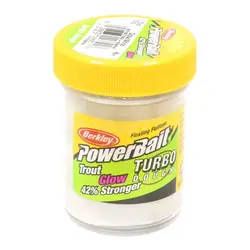 خمیر برکلی پاور بیت قزل آلا Berkley PowerBait Glow-in-the-Dark Trout Bait White Glow