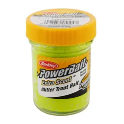 خمیر برکلی پاور بیت قزل آلا Berkley PowerBait Glitter Trout Bait Chartreuse