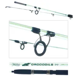 چوب دو تکه شیشه ای سیم بکسل دار، ۱/۳۵ متر، CROCODIL، اکشن ۵۰-۹۰ گرم