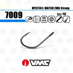 قلاب ماهیگیری VMC فرانسه پایه کوتاه ۷۰۰۹ بسته ۱۰ عددی سایز ۱۴