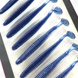 طعمه جیگ ماهی ژله ای ilure بسته  ۸ عددی ۸ سانتی متر رنگ آبی