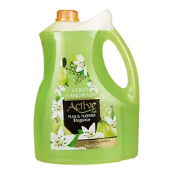 مایع دستشویی صدفی سبز 3750 گرمی اکتیو (حاوی پروتئین سویا)