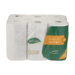 دستمال توالت 4 لایه 12 قلو فول تایم