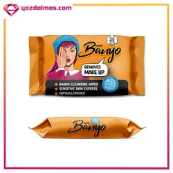 دستمال مرطوب پاک کننده آرایشی 25 عددی بانیو (مجموعه 3 عددی)