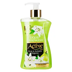 مایع دستشویی صدفی سبز 450 گرمی اکتیو (حاوی پروتئین سویا)