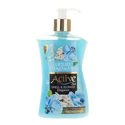 مایع دستشویی صدفی آبی 450 گرمی اکتیو (حاوی پروتئین سویا)