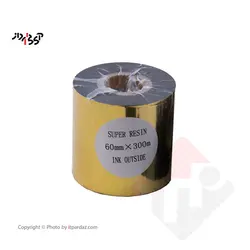 ریبون پرینتر لیبل زن مدل 60mm x 300m سوپر رزین