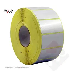 برچسب پرینتر لیبل زن مدل 25*50 اموال شبرنگ تک ردیفه